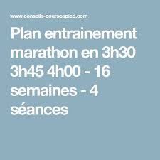 entrainement marathon 3h45